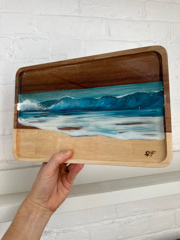 Painted Wood Tray