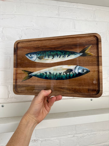 Painted Wood Tray