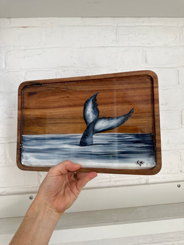 Painted Wood Tray