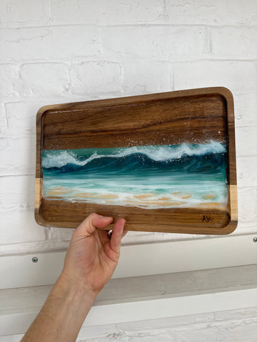 Painted Wood Tray