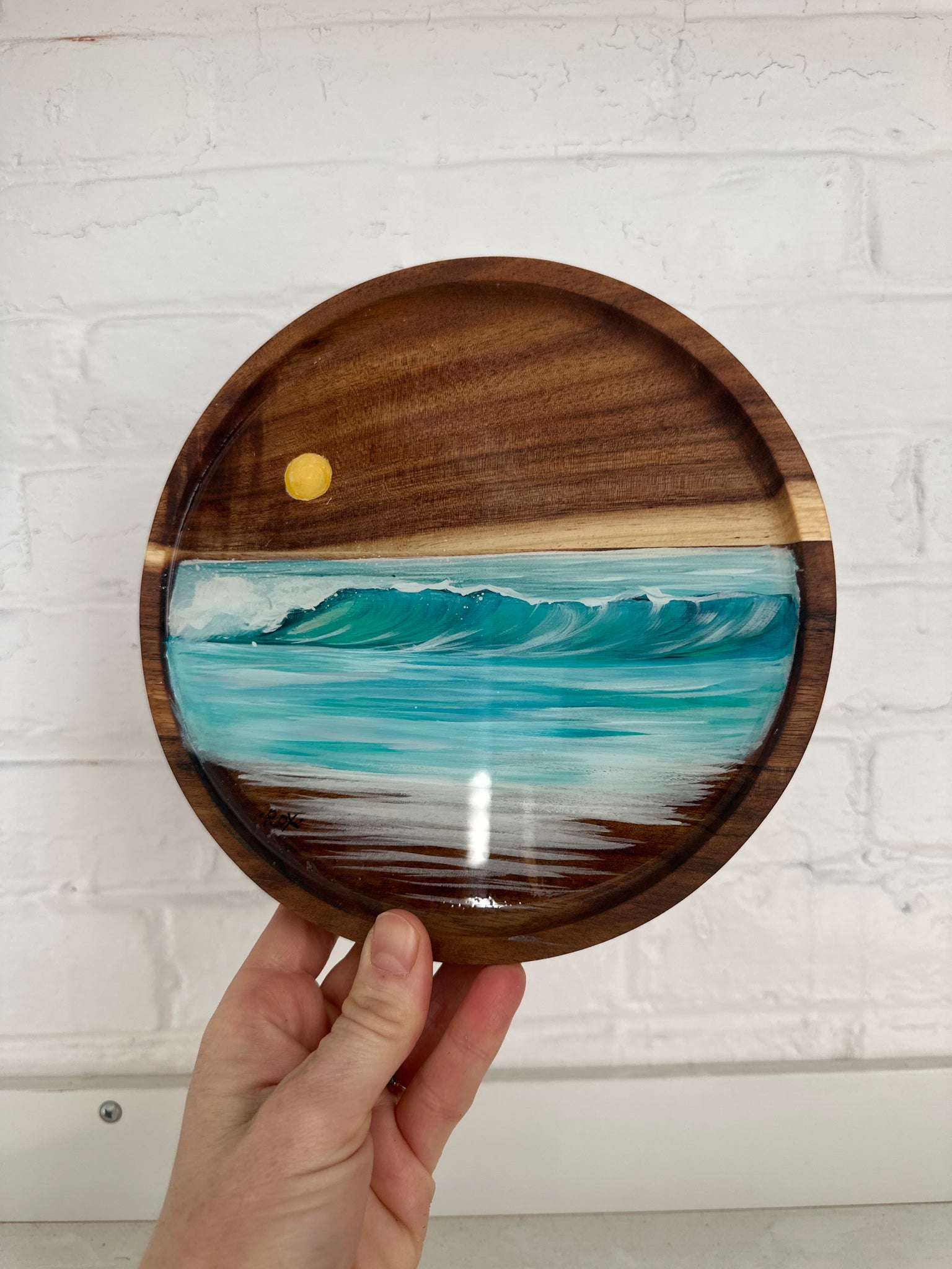 Painted Wood Tray