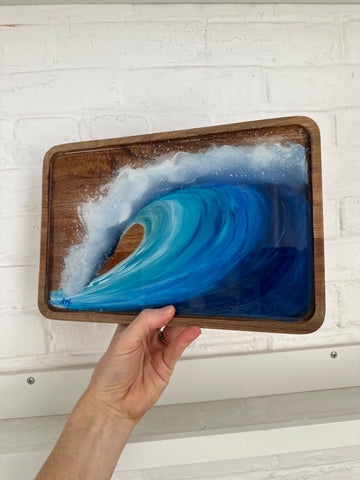 Painted Wood Tray