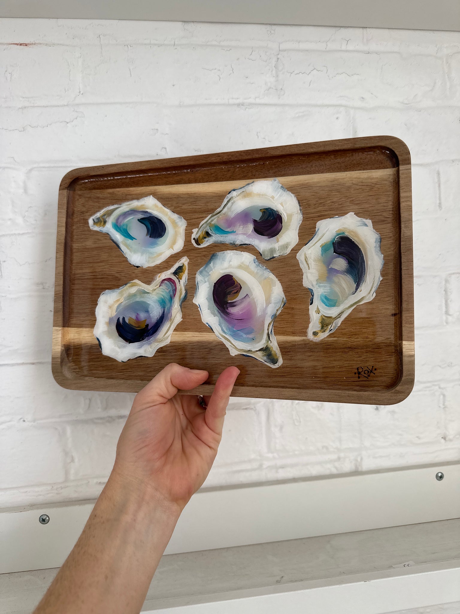 Painted Wood Tray