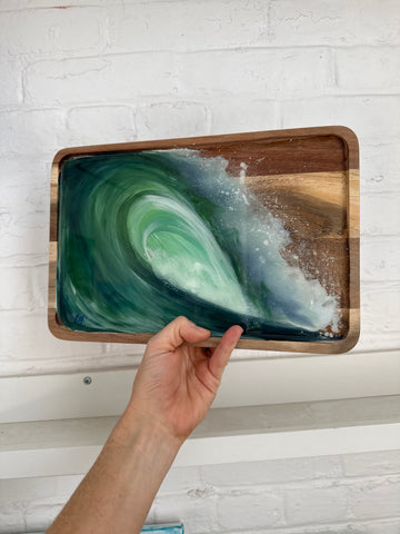 Painted Wood Tray