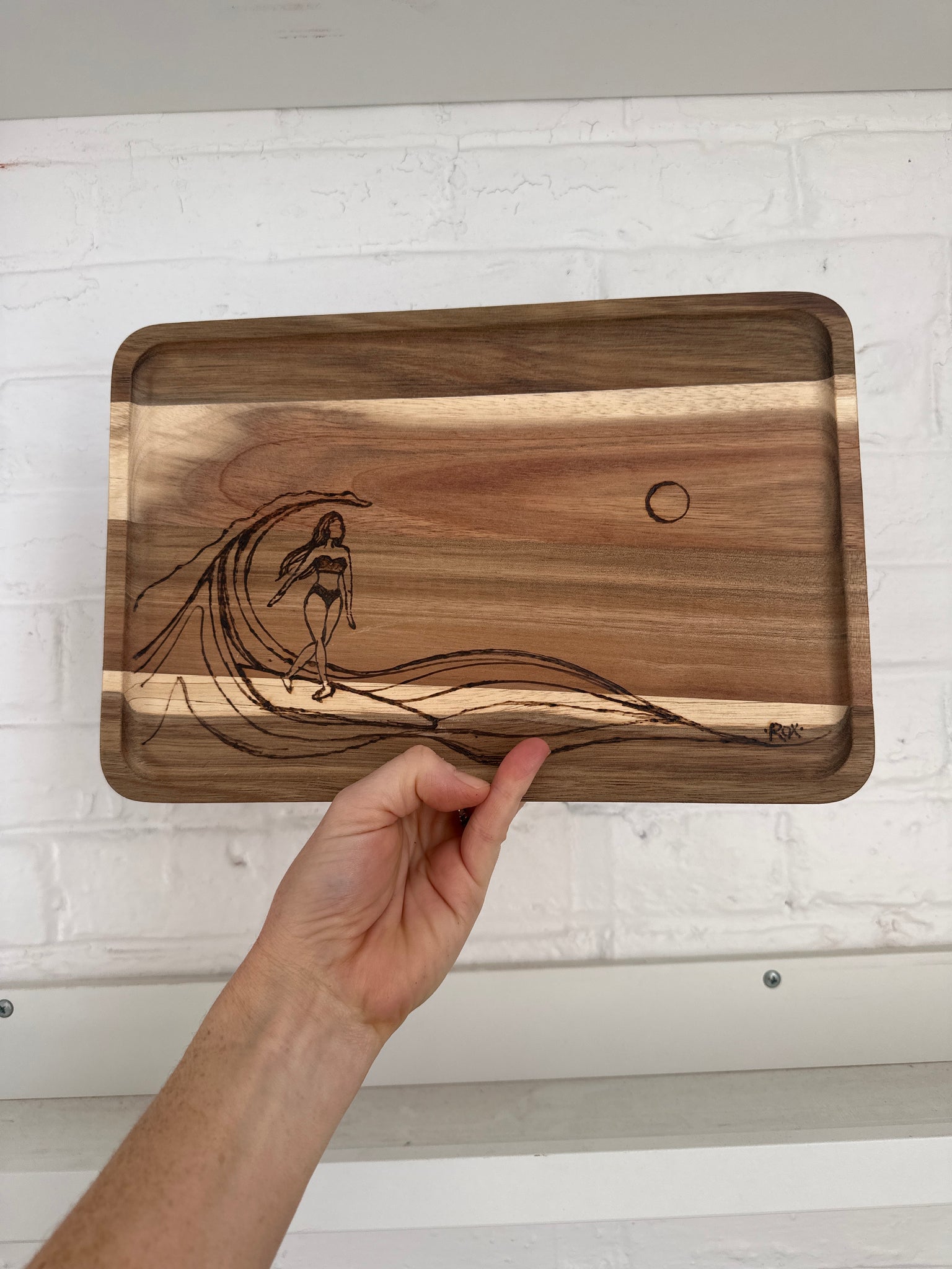 Wood Burned Tray