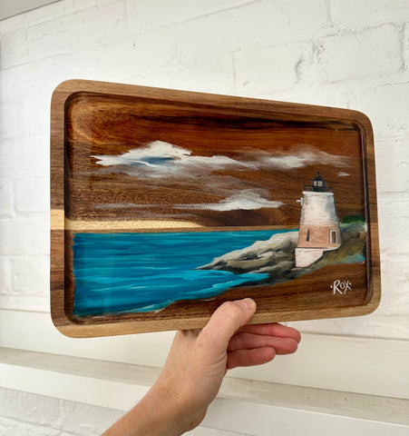 Painted Wood Tray