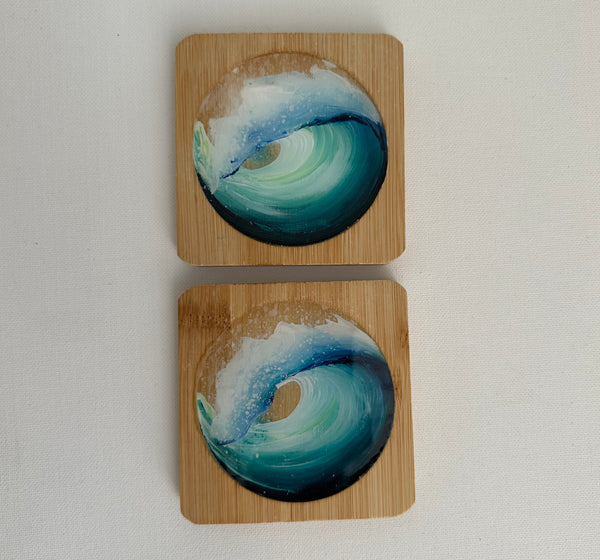 Bamboo Coaster Set