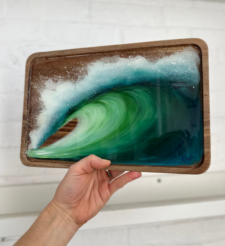 Painted Wood Tray