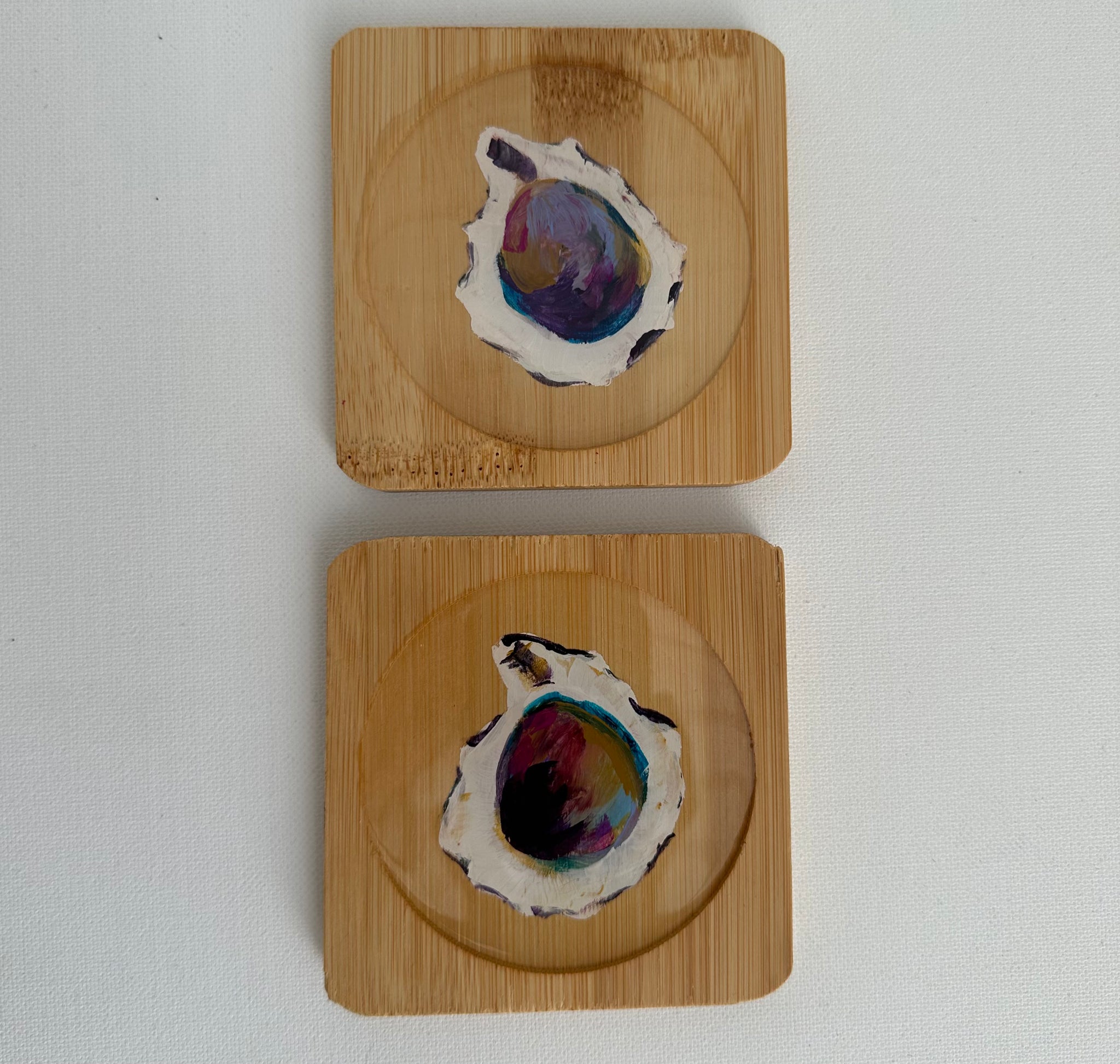 Bamboo Coaster Set