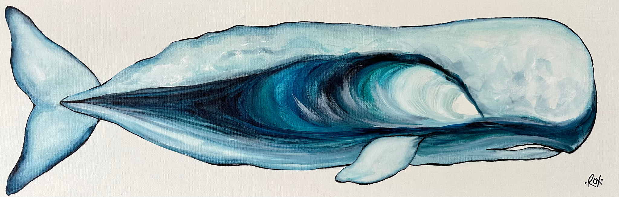 Large Wave Whale