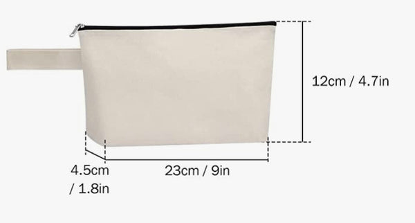 Small Canvas Zip Bag
