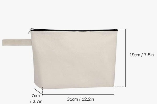 Large Canvas Zip Bag