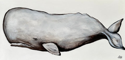 Antiqued Sperm Whale